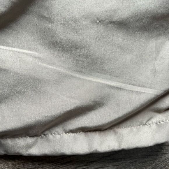 Matix 1/4 Zip Hooded Nylon Pullover Windbreaker Beige Black Men's size Large - Picture 7 of 9